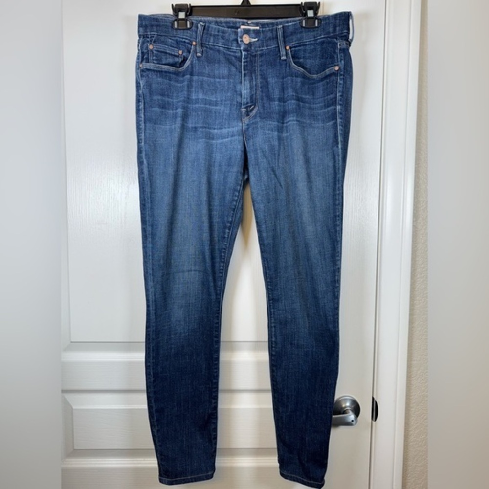 The Mother Denim Washed The Looker Blue Skinny Jeans Size 32 EUC #1594